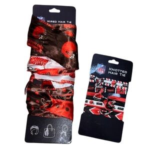 NFL Cleveland Browns Hair Ties 2 Packs NEW